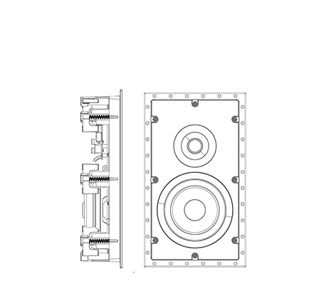 Lyngdorf D-6 technical drawing visual