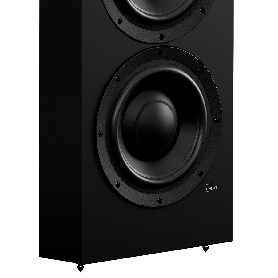 Lyngdorf DW-10 duvar içi woofer sürücü yakın çekimi