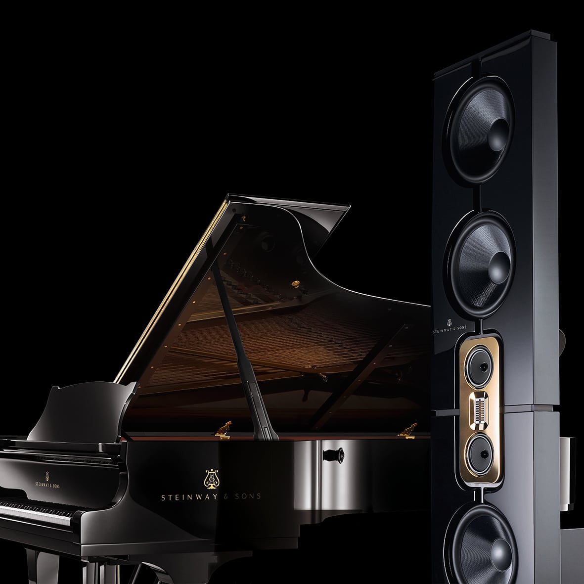 Orijinal ve ilk Steinway & Sons hoparlörü