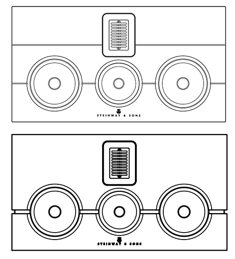 Model M Center Technical Drawing