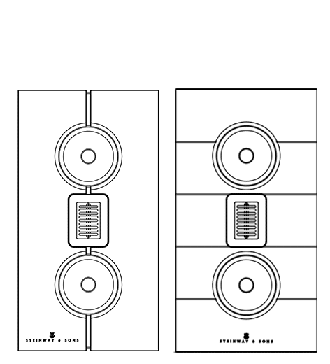 Model M L/R Technical Drawing